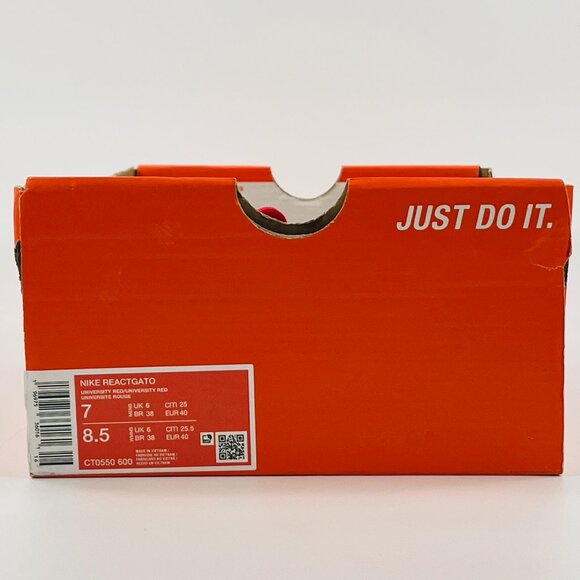 Nike React Gato 'University Red' CT0550-600 Multi Size - Picture 9 of 9